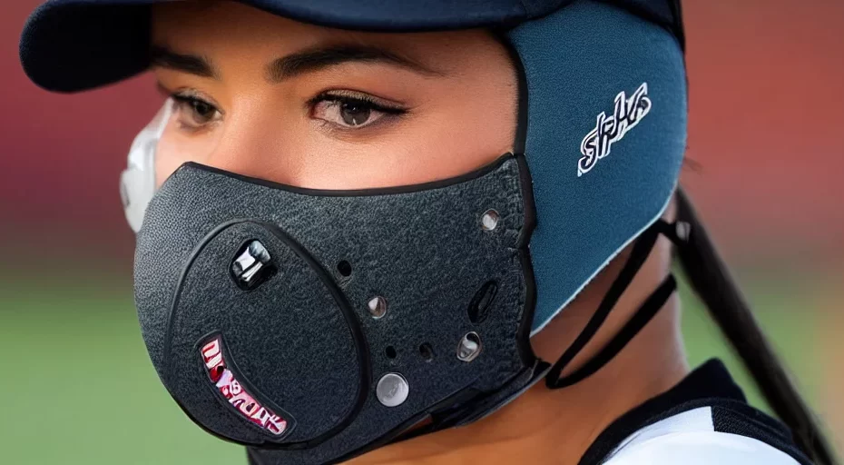 why do girl softball players wear face masks